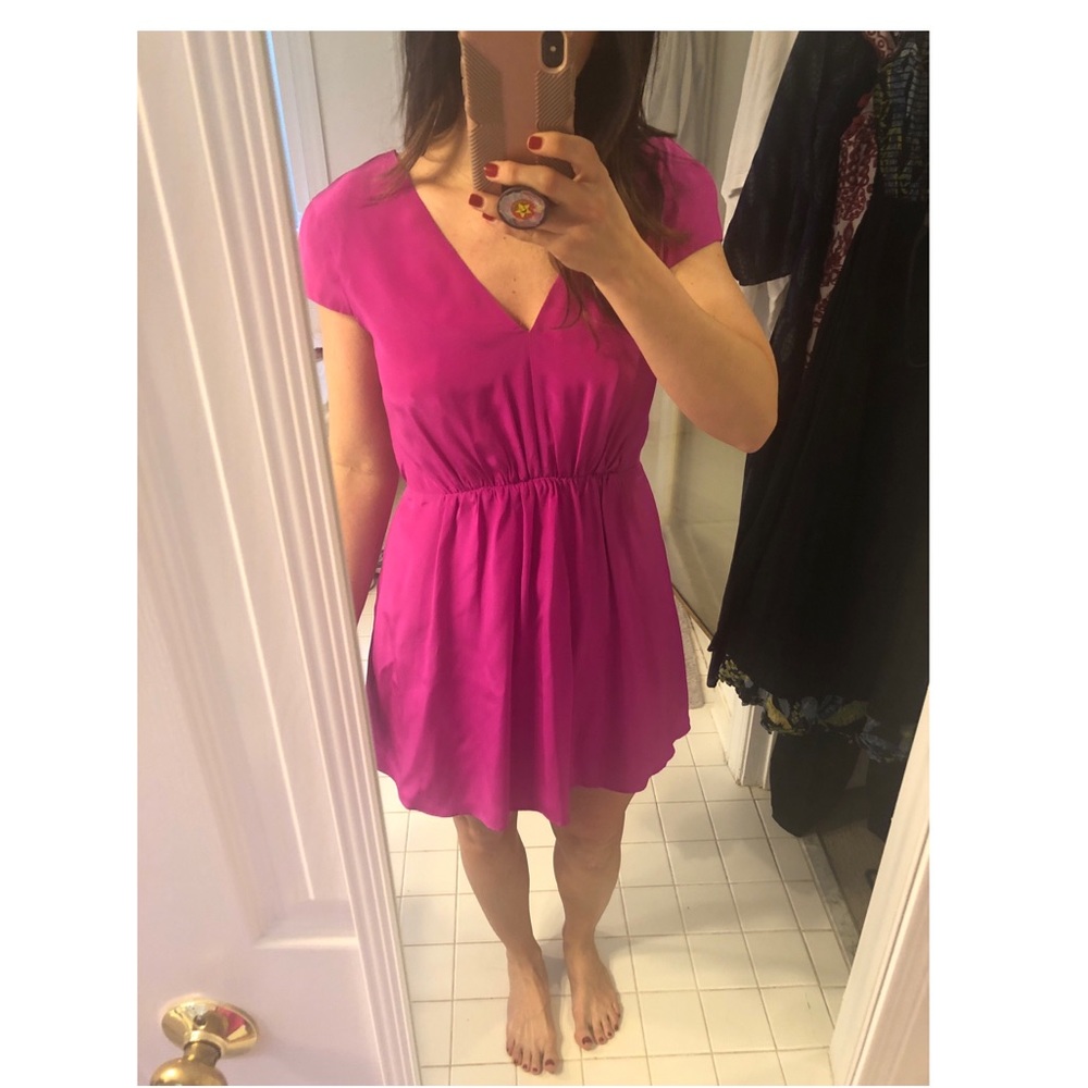 Lavender Brown Size Medium NWT Hot Pink Dress